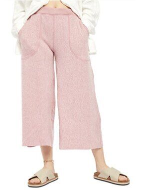 FREE PEOPLE X RAGABOND Yes They’re That Soft Cropped Wide Leg Pull On Pants XS